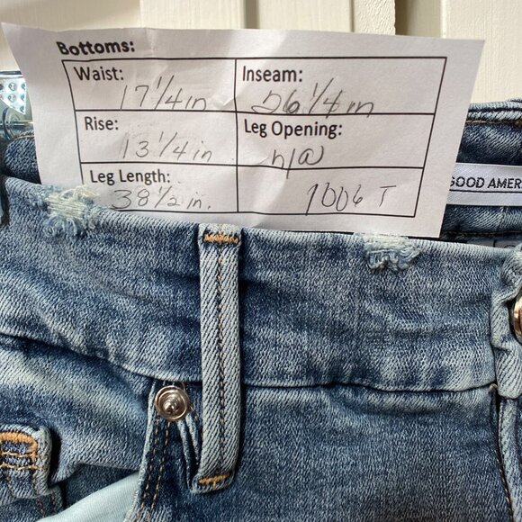 Good American Women's High-Waisted Crop Skinny Jeans, size 18 - Picture 3 of 12